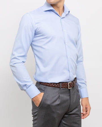 Camisa 100% Algodón en Azul Claro